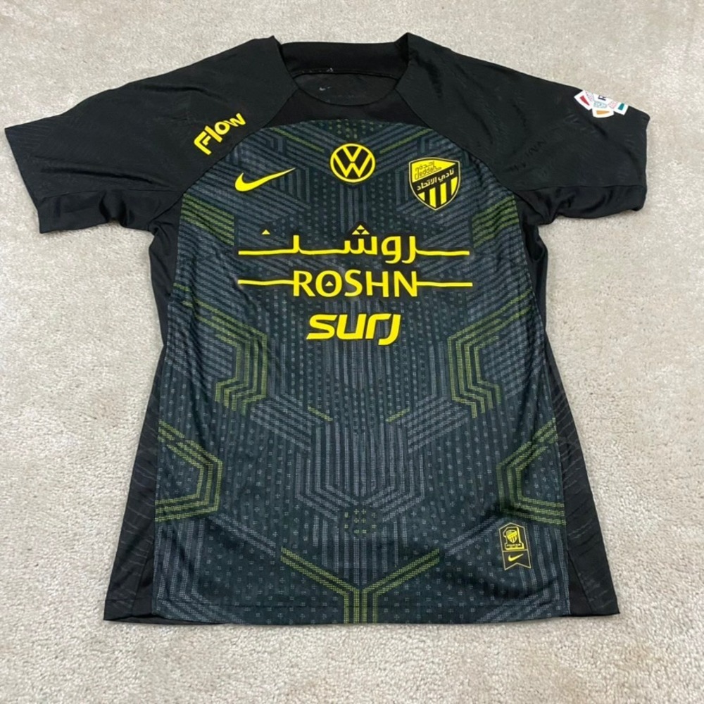 Nike Al-Ittihad Club Jersey Mens M 2024-25 Aouar 10 Soccer Football Kit